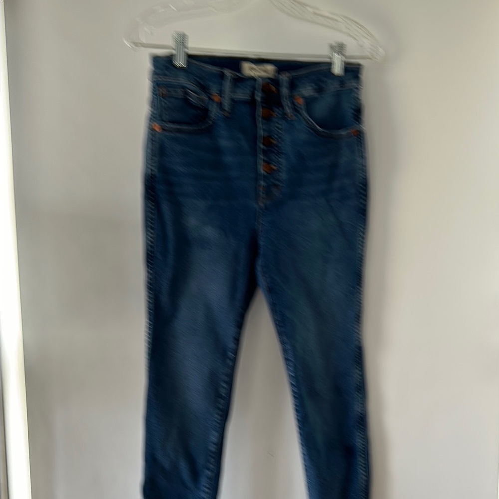 Madewell High Rise Blue Jeans Classic Fit